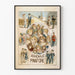 Vintage-Poster Jungenkleid - Kindliche Meeresillustration