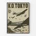Vintage-Poster Bombardement K.O. Tokyo – Historische Wanddekoration