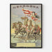 Vintage-Japanischer Poster - Göttin auf Pferd in dynamischer Reitpose