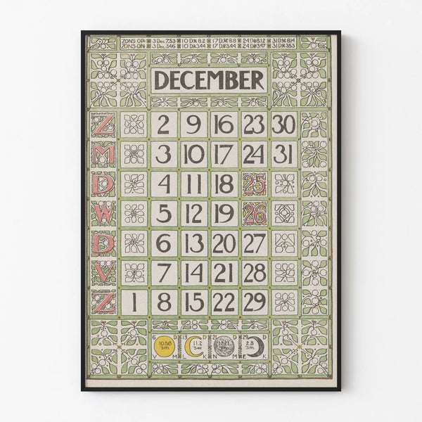 kalenderblad-december-1900