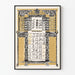 Poster Kalender Februar 1899 im Jugendstil