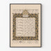Kalenderposter Februar 1896 - Vintage-Wanddekoration