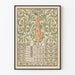 Poster Kalender Jugendstil Juli 1898 Wanddekoration mit Blumen