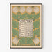 Vintage-Kalender-Poster November 1898 Wanddekoration Botanisch