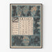 Vintage-Kalender-Poster Oktober 1896 im Jugendstil