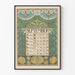 Vintage-Kalenderposter September 1899 mit Pflanzenmuster