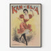 Vintage-Poster Kam-Elia Tänzerin in rotem Kleid