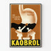 Vintage-Poster Kaobrol - Retro-medizinische Wanddekoration
