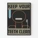 Vintage-Poster Keep Your Teeth Clean zur Wanddekoration