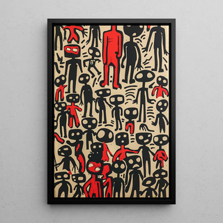 Pop Art Poster - Abstrakte Figuren
