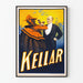 Vintage-Poster Kellar, Wanddekoration Magie und Illusion