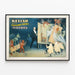 Vintage-Poster Kellar und seine Geheimnisse des Kabinetts — gerahmtes Bild an der Wand