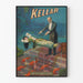 Vintage-Poster Kellar Levitation - Magische Wanddekoration