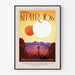 Vintage-Poster Kepler-16b Wanddekoration Weltraum außerirdisch