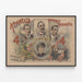 Vintage-Poster Kernell's Monarch Kombination - Porträts der Leuchtkäfer-Musiker — gerahmtes Bild an der Wand