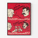 Politischer Poster Khrushchev und Stalin 1956–1957