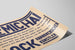 Poster KIF MIC HAI Block - Vintage Typografische Wanddekoration — Ansicht des Kunstwerks