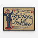 Vintage-Poster Kinderball mit symbolischem blauen und roten Soldaten — gerahmtes Bild an der Wand