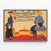 Vintage-Dekorationsposter Kinderball mit Kindern in historischer Kleidung — gerahmtes Bild an der Wand