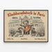 Plakat Kladderadatsch auf der Industrieausstellung in Paris — gerahmtes Bild an der Wand