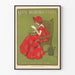 Vintage-Poster Kleine Bibliothek Langen – Wanddekoration für das Lesen