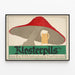 Vintage-Poster Klosterpils - Design Pilz und Bier — gerahmtes Bild an der Wand