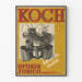 Vintage-Werbeplakat Optiker Koch Zürich Qualität