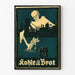 Vintage-Poster „Kohle ist Brot“ mit Industriellem Skelett