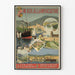 Vintage-Poster Ungarische Eisenbahn - Wanddekoration Reise nach Kroatien