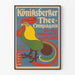 Vintage-Poster Königsberger Tee Gesellschaft Berlin - Bunte Wanddekoration