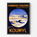 Vintage-Werbeplakat Koumyl-Tropfen bei Darmbeschwerden