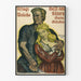 Vintage Wanddekoration Poster Familienkrieg Kriegsanleihe