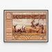Retro-Poster Kuhnee Traditionelle Ungarische Landwirtschaft — gerahmtes Bild an der Wand