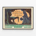 Vintage-Poster für Kunstausstellung in Böhmen - Kunst Ausstellung in Aussig — gerahmtes Bild an der Wand