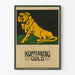 Vintage-Poster Kupferberg Gold Löwe Goldfarben