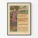 Plakat Jugendstil Vintage Kurort Baden bei Wien
