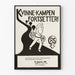 Vintage-Frauenposter Kvinne-Kampen Fortsetter 1983-1985