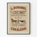 Plakat L. Duhamel Hersteller von Autos und Gurten in Charleroi