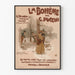 Vintage-Poster La Bohème von G. Puccini für Wanddekoration