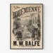 Vintage-Poster Die Bohémienne Großes Opernhaus - Klassische Wanddekoration