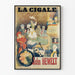 Vintage-Poster La Cigale John Hewelt für Wanddekoration