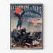 Vintage-Poster Die Pariser Kommune 1871 von Castellani