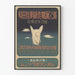 Vintage-Japanischer Art-déco-Poster mit stilisiertem Fuchskopf