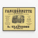 Vintage-Poster La Fanchonnette - Opernkomödie und Partitur — gerahmtes Bild an der Wand