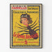 Vintage-Poster La Femme Araignée Cirque Daniellis