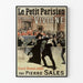 Vintage-Poster Le Petit Parisien Viviane - Unveröffentlichter großer Roman von Pierre Sales