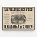 Vintage-Poster des Balletts Die Patenkind der Feen in 3 Akten — gerahmtes Bild an der Wand