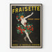 Vintage-Poster La Fraisette Fruchtige Wanddekoration