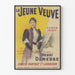 Vintage-Poster Die junge Witwe - Klassische Wanddekoration