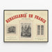 Historisches Poster Die Renaissance in Frankreich – Vintage-Wanddekoration — gerahmtes Bild an der Wand